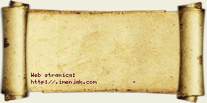 Jasmina Šesto vizit kartica